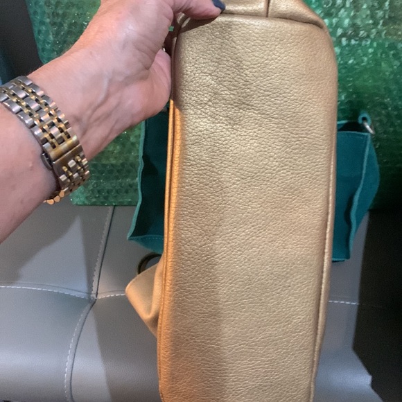 Two bar west metallic pebble leather “like new”. NWOT Sergio cowhide strap - Picture 5 of 8